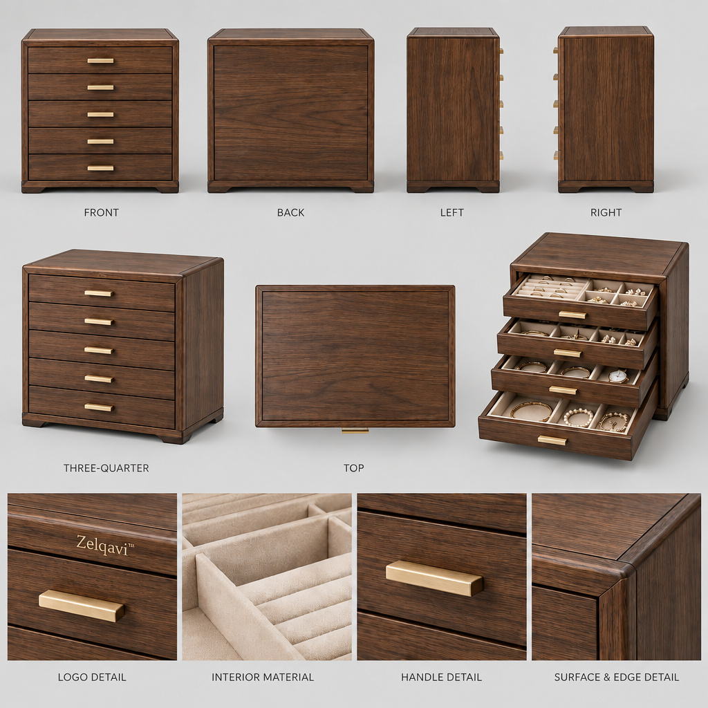 Zelqavi™ Multi-Drawer Jewelry Storage Box image 01