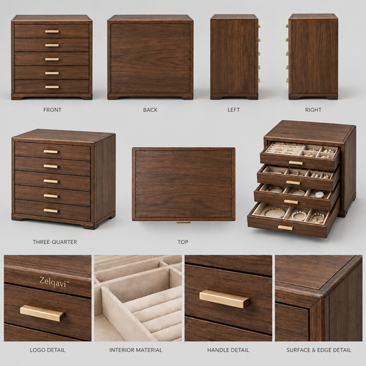 Zelqavi™ Multi-Drawer Jewelry Storage Box image 01