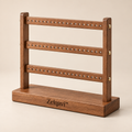 Zelqavi™ Wooden Multi-Hole Earring Organizer image 01
