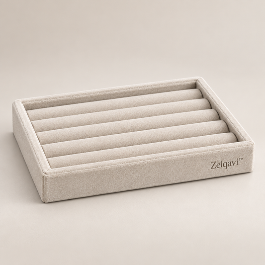 Zelqavi™ Velvet Ring Storage Tray image 01