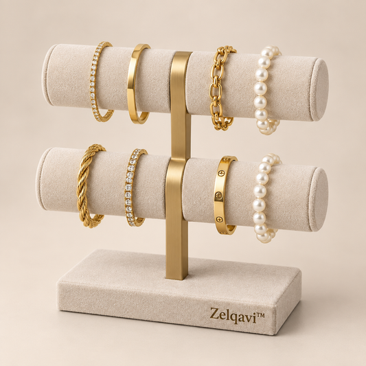 Zelqavi™ T-Shaped Bracelet Display Stand image 01